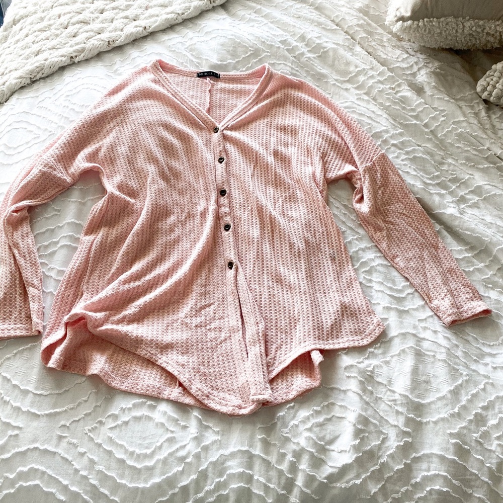Sz Small Pink Cardigan by Miholl New w/o tag